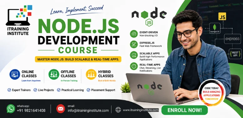 Node.js Course: Master Server-Side JavaScript in Noida & Delhi