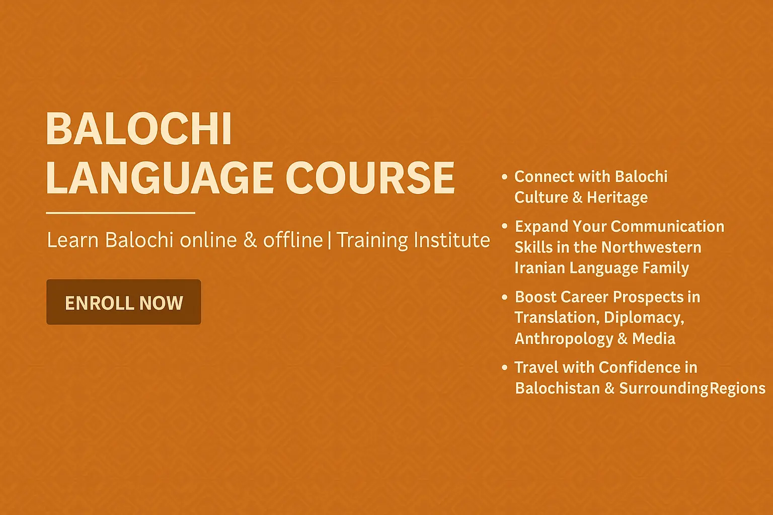 Balochi Language Course